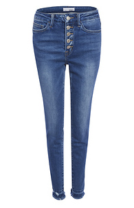 Vervet Released Raw Hem Skinny Jean Slide 1