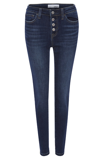 Mid Rise Button Up Ankle Slide 1