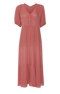 Tiered Short Sleeve Midi Dress Slide 1