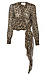 ba&sh Leopard Tie Front Blouse Thumb 1