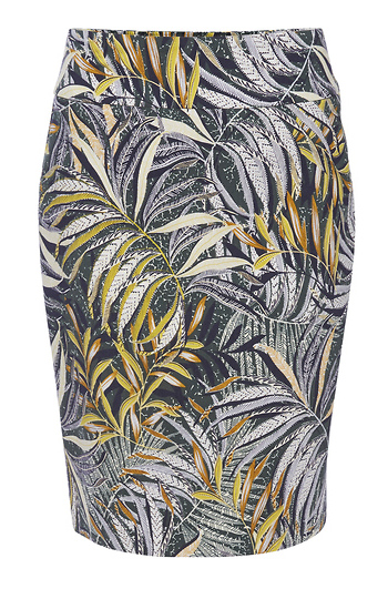 UP! Printed Pencil Skirt Slide 1