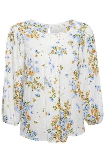 Everly Floral Print Blouse Slide 1