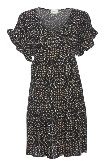 Everly Floral Print Babydoll Dress Slide 1