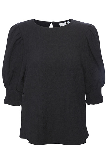 ICHI Puff Sleeve Blouse Slide 1