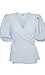 ICHI Puff Sleeve Wrap Top Thumb 1