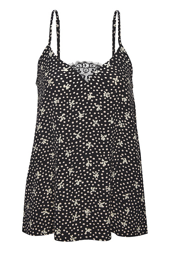 Polka Dot Spaghetti Strap Cami Slide 1