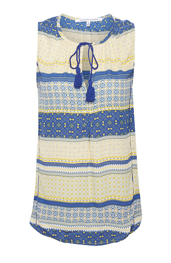 Collective Concepts Mixed Print Sleeveless Top Slide 1