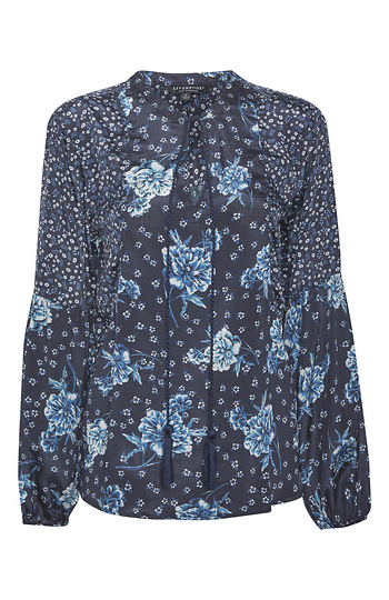 Liverpool Mixed Floral Print Blouse Slide 1