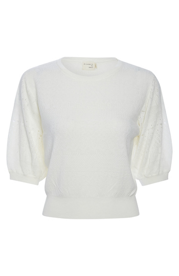 Pointelle Knit Top Slide 1