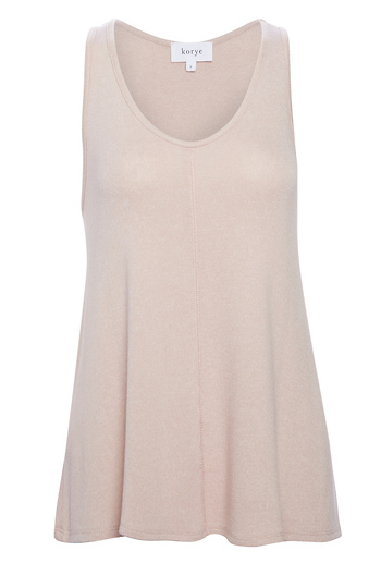 Sleeveless V Neck Knit Top Slide 1