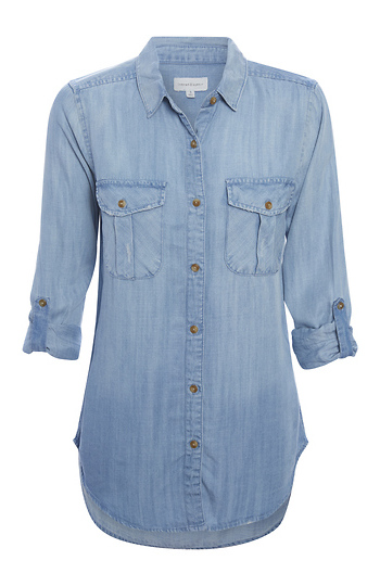 Thread & Supply Chambray Shirt Slide 1