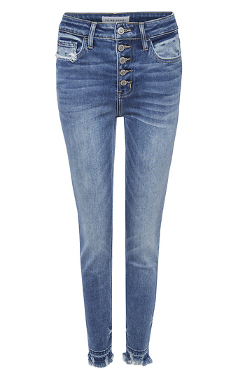 Released Hem Crop Denim Slide 1