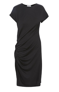Short Sleeve Shirred Side Dress Slide 1