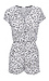 Short Sleeve Abstract Print Romper Thumb 1
