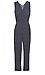 Sleeveless Surplice Jumpsuit with Pockets Thumb 1