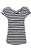 Cross Back Striped Tee Thumb 1