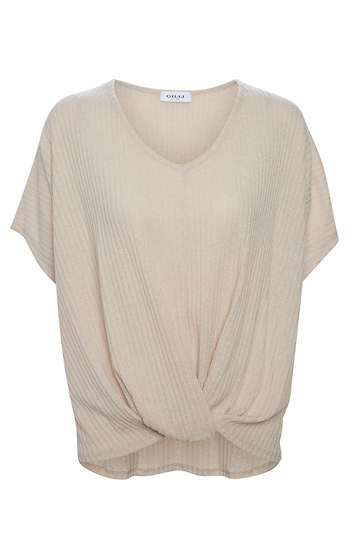 V-Neck Front Twist Top Slide 1