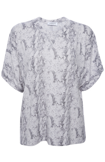 Dolman Sleeve Snake Print Top Slide 1