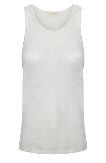 Open Knit Scoop Neck Tank Slide 1