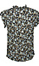 High Neck Short Sleeve Floral Top Thumb 2