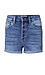 Just Black Button Fly Cuffed Short Thumb 1