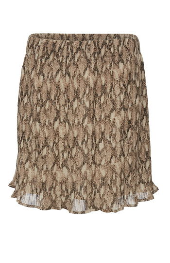 Printed Pleated Skirt Slide 1