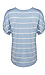 Striped Cold Shoulder Short Sleeve Thumb 2