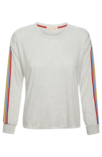 PJ Salvage Side Stripe Long Sleeve Top Slide 1