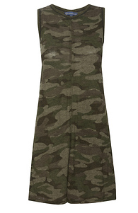 Democracy Sleeveless Camo Printed Dress Slide 1