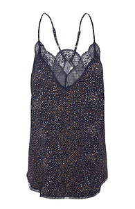 Multi-Color Dot Lace Trim Cami Slide 1