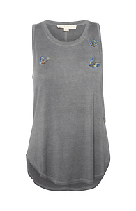 Embroidered Racer Back Tank Slide 1