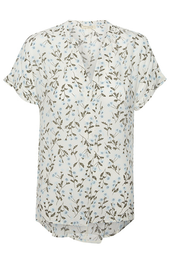 Floral Print Short Sleeve Top Slide 1