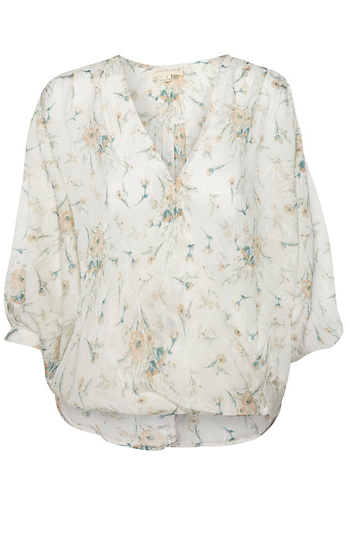 Surplice Dolman Printed Top Slide 1