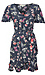 Flounce Sleeve Floral Print Dress Thumb 1