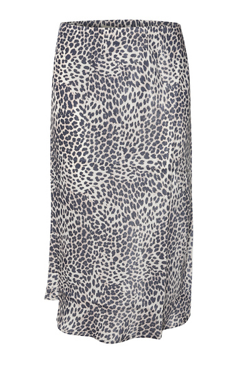 Leopard Print Midi Skirt Slide 1