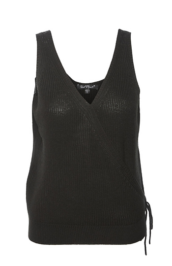 Velvet Heart Sleeveless Knit Wrap Top Slide 1