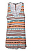 Matty M V-Neck Overlap Back Printed Tank Thumb 1