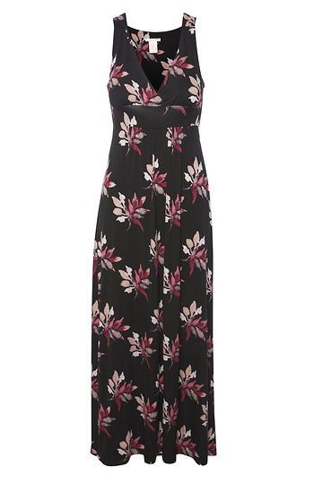 Matty M Surplice Printed Maxi Dress Slide 1