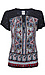 Bila Mixed Paisley Print Short Sleeve Top Thumb 1
