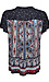 Bila Mixed Paisley Print Short Sleeve Top Thumb 2