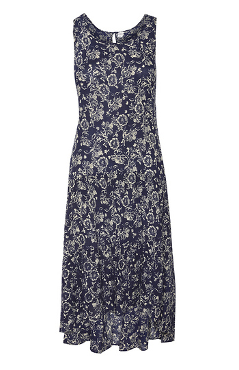 Bila Printed High Low Sleeveless Dress Slide 1