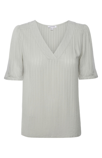 V-Neck Short Sleeve Top Slide 1