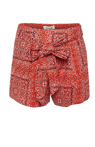 Du Paradis Waist Tie Printed Short Slide 1