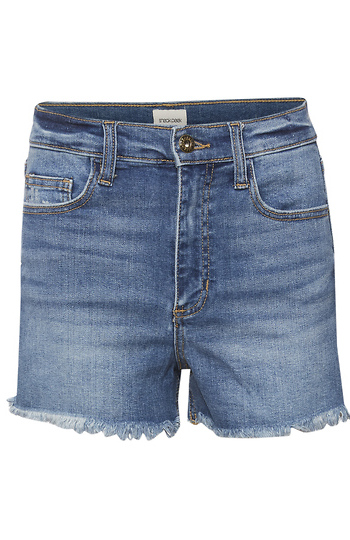 Sneak Peek Frayed Hem Denim Short Slide 1