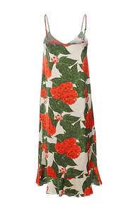 Printed Midi Slip Dress Slide 1