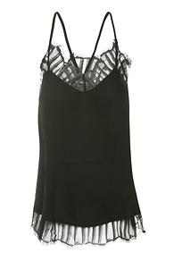 Pleated Lace Cami Slide 1