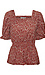 Botanical Print Square Neck Top Thumb 1