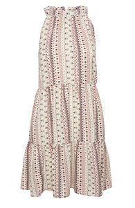 Halter Floral Stripe Mini Dress Slide 1