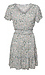 Smocked Waist Floral Short Sleeve Dress Thumb 1
