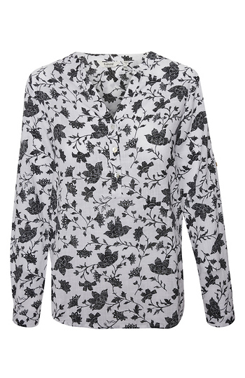 B. Young Floral Print Long Sleeve Slide 1